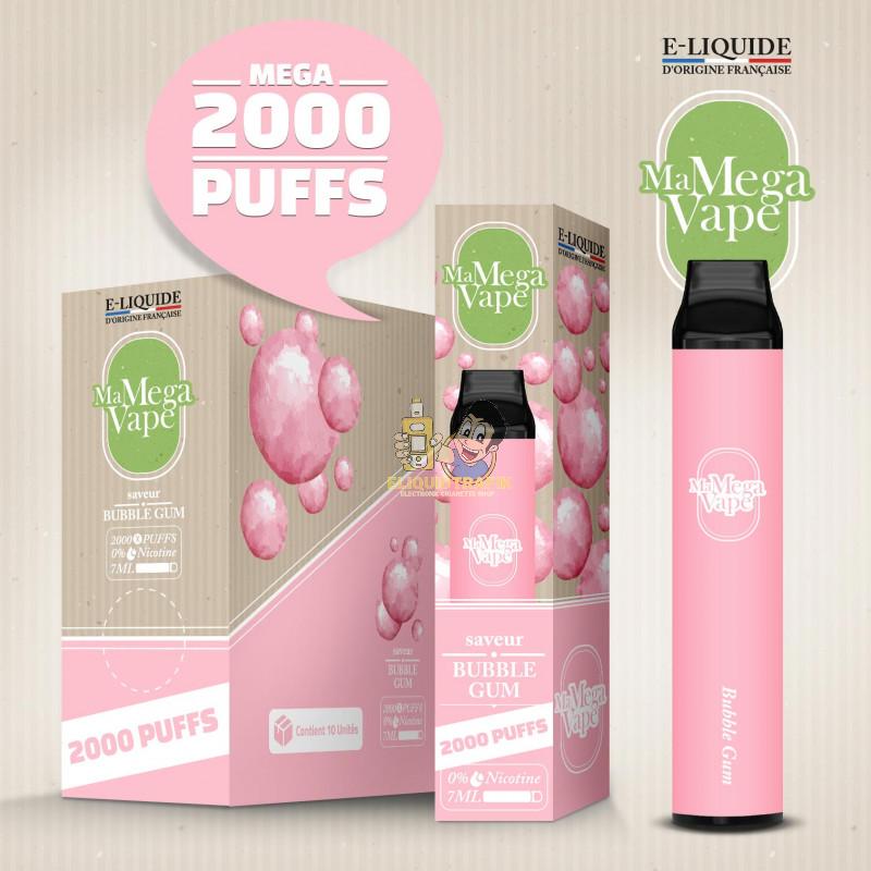 Ma Petite Vape Mega - Bubble Gum 0mg 2000 Puffs