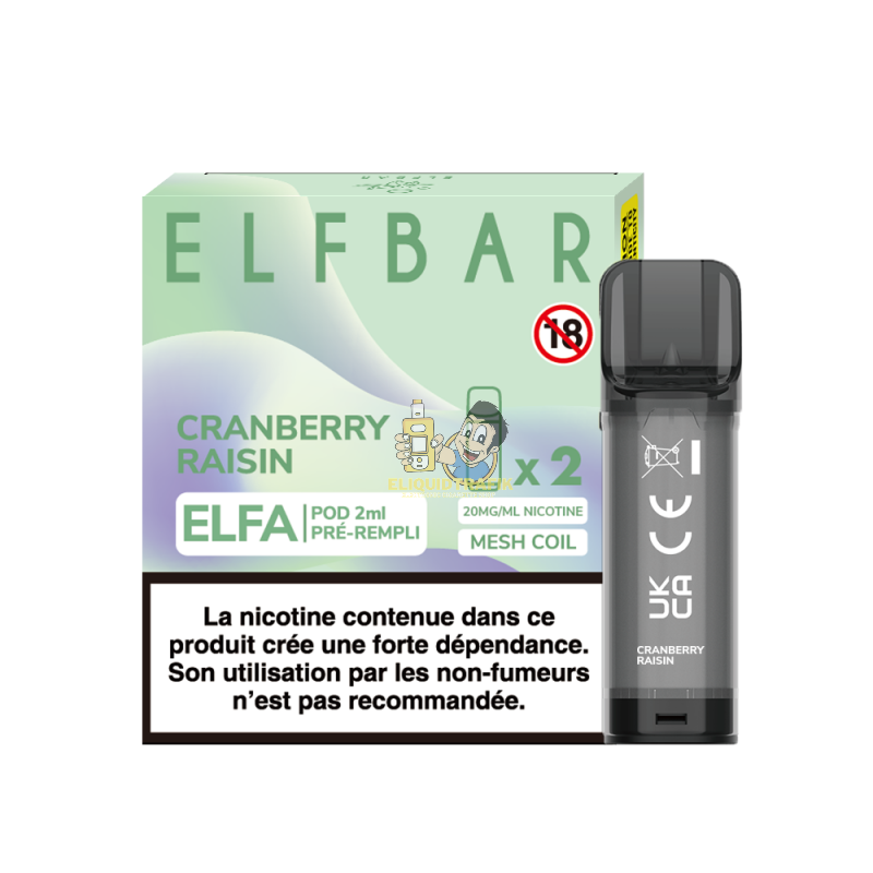 Elf Bar ELFA 2ml 20mg Cranberry Raisin