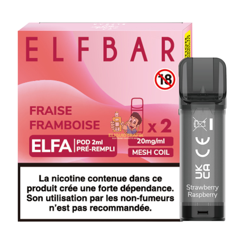 Elf Bar ELFA 2ml 20mg Fraise Framboise