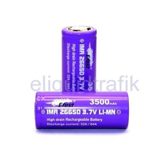 Efest IMR 26650 LiMn 3500mAh Battery - Flat Top - 64Amp